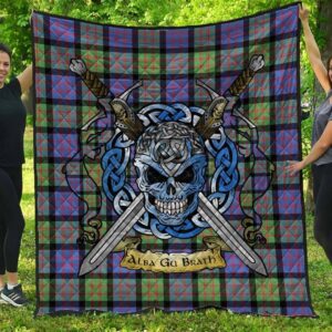 Quilt - MacDonald Ancient Tartan Premium Quilt Celtic Scottish Warrior A7