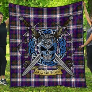 Quilt - MacDonald Dress Modern Tartan Premium Quilt Celtic Scottish Warrior A7