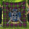 Quilt - MacDonald of Clanranald Tartan Premium Quilt Celtic Scottish Warrior A7
