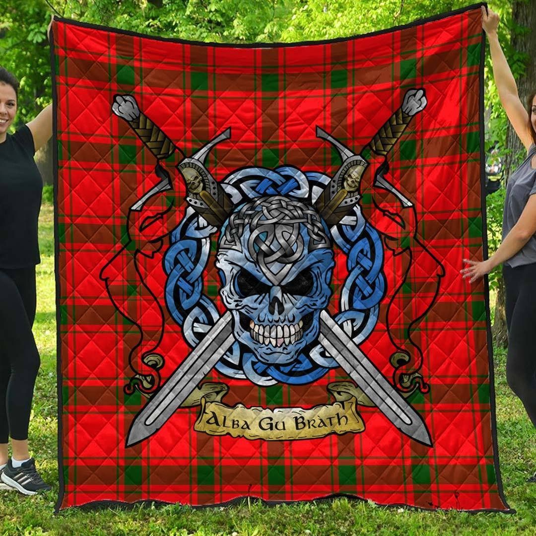 Quilt - MacDonald of Sleat Tartan Premium Quilt Celtic Scottish Warrior A7 Quilt - MacDonald of Sleat Tartan Premium Quilt Celtic Scottish Warrior A7