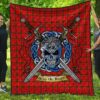 Quilt - MacDonnell of Keppoch Modern Tartan Premium Quilt Celtic Scottish Warrior A7
