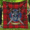 Quilt - MacDougall Modern Tartan Premium Quilt Celtic Scottish Warrior A7