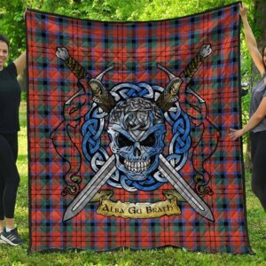 Quilt - MacDuff Ancient Tartan Premium Quilt Celtic Scottish Warrior A7