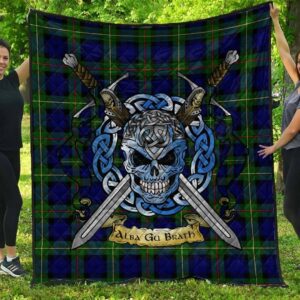Quilt - MacEwen Modern Tartan Premium Quilt Celtic Scottish Warrior A7