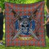 Quilt - MacFarlane Ancient Tartan Premium Quilt Celtic Scottish Warrior A7