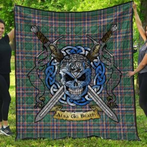 Quilt - MacFarlane Hunting Ancient Tartan Premium Quilt Celtic Scottish Warrior A7