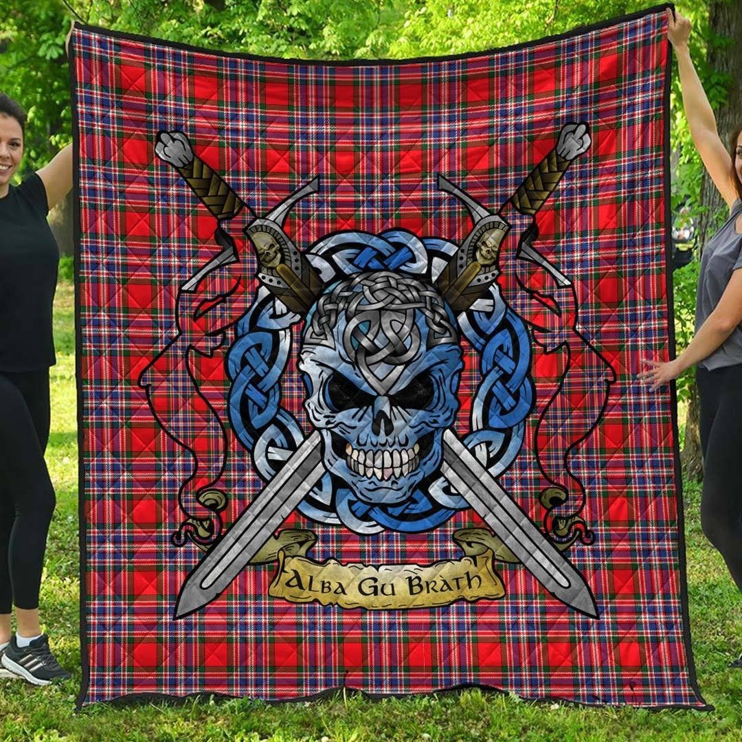 Quilt - MacFarlane Modern Tartan Premium Quilt Celtic Scottish Warrior A7 Quilt - MacFarlane Modern Tartan Premium Quilt Celtic Scottish Warrior A7
