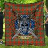 Quilt - MacGregor Ancient Tartan Premium Quilt Celtic Scottish Warrior A7