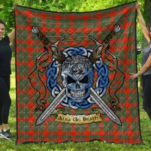 Quilt - MacGregor Ancient Tartan Premium Quilt Celtic Scottish Warrior A7
