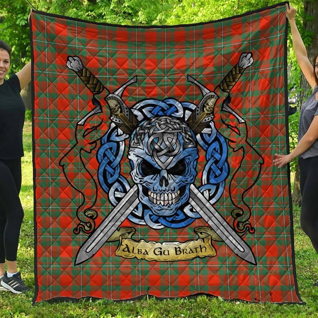 Quilt - MacGregor Ancient Tartan Premium Quilt Celtic Scottish Warrior A7 Quilt - MacGregor Ancient Tartan Premium Quilt Celtic Scottish Warrior A7