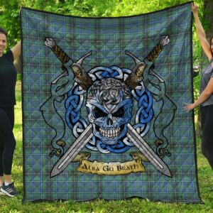 Quilt - MacInnes Ancient Tartan Premium Quilt Celtic Scottish Warrior A7
