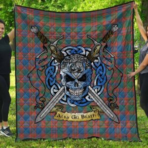 Quilt - MacIntyre Ancient Tartan Premium Quilt Celtic Scottish Warrior A7