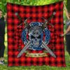 Quilt - MacIver Modern Tartan Premium Quilt Celtic Scottish Warrior A7
