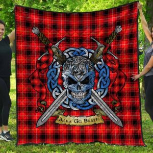 Quilt - MacIver Modern Tartan Premium Quilt Celtic Scottish Warrior A7