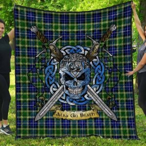 Quilt - MacKellar Tartan Premium Quilt Celtic Scottish Warrior A7