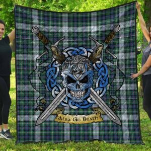 Quilt - MacKenzie Dress Ancient Tartan Premium Quilt Celtic Scottish Warrior A7