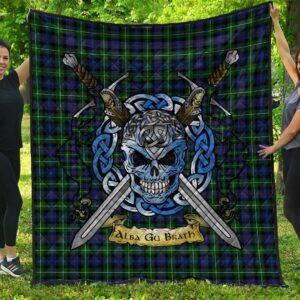 Quilt - MacKenzie Modern Tartan Premium Quilt Celtic Scottish Warrior A7