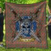 Quilt - MacKinnon Ancient Tartan Premium Quilt Celtic Scottish Warrior A7