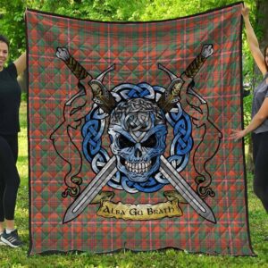 Quilt - MacKinnon Ancient Tartan Premium Quilt Celtic Scottish Warrior A7