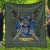 Quilt - MacKinnon Hunting Ancient Tartan Premium Quilt Celtic Scottish Warrior A7