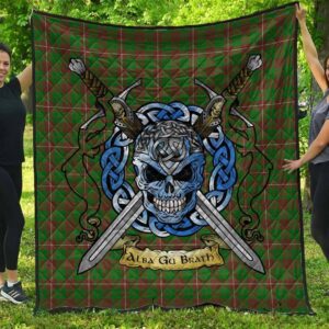 Quilt - MacKinnon Hunting Modern Tartan Premium Quilt Celtic Scottish Warrior A7