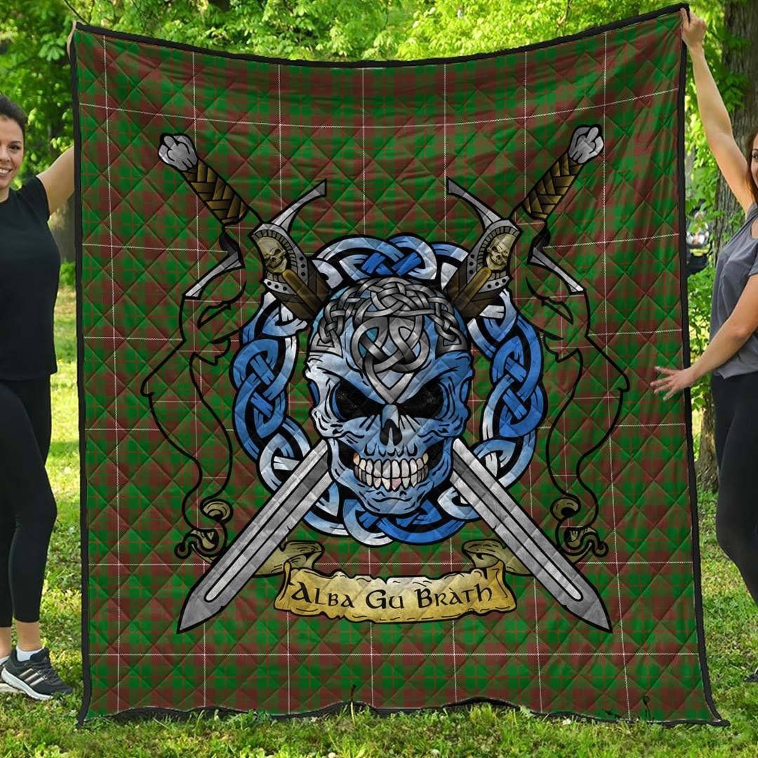 Quilt - MacKinnon Hunting Modern Tartan Premium Quilt Celtic Scottish Warrior A7 Quilt - MacKinnon Hunting Modern Tartan Premium Quilt Celtic Scottish Warrior A7