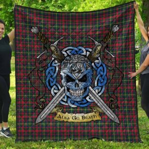 Quilt - MacKintosh Hunting Modern Tartan Premium Quilt Celtic Scottish Warrior A7