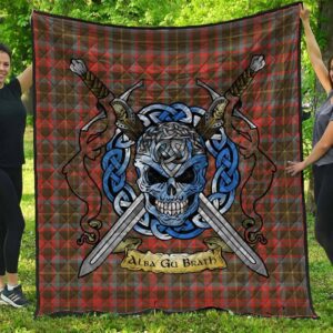 Quilt - MacKintosh Hunting Weathered Tartan Premium Quilt Celtic Scottish Warrior A7