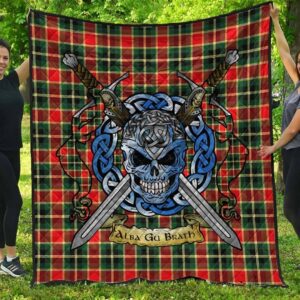 Quilt - MacLachlan Hunting Modern Tartan Premium Quilt Celtic Scottish Warrior A7