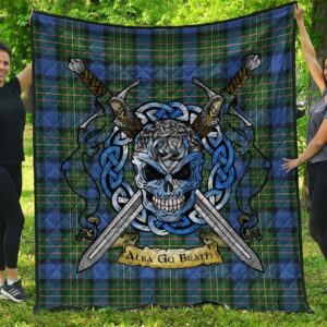 Quilt - MacLaren Ancient Tartan Premium Quilt Celtic Scottish Warrior A7