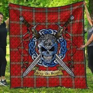 Quilt - MacLay Modern Tartan Premium Quilt Celtic Scottish Warrior A7