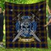 Quilt - MacLellan Modern Tartan Premium Quilt Celtic Scottish Warrior A7