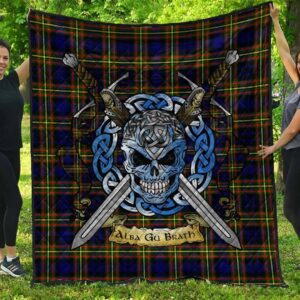 Quilt - MacLellan Modern Tartan Premium Quilt Celtic Scottish Warrior A7