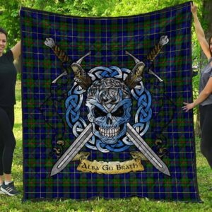Quilt - MacLeod of Harris Modern Tartan Premium Quilt Celtic Scottish Warrior A7