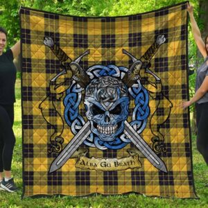 Quilt - MacLeod of Lewis Ancient Tartan Premium Quilt Celtic Scottish Warrior A7