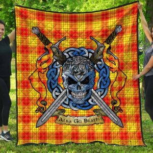 Quilt - MacMillan Clan Tartan Premium Quilt Celtic Scottish Warrior A7