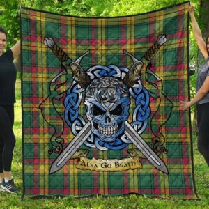 Quilt - MacMillan Old Ancient Tartan Premium Quilt Celtic Scottish Warrior A7