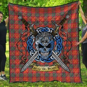 Quilt - MacNab Ancient Tartan Premium Quilt Celtic Scottish Warrior A7