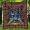 Quilt - MacNaughton Ancient Tartan Premium Quilt Celtic Scottish Warrior A7