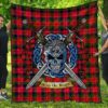 Quilt - MacNaughton Modern Tartan Premium Quilt Celtic Scottish Warrior A7