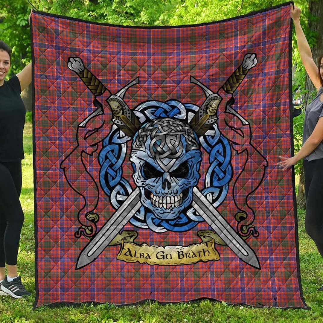 Quilt - MacRae Ancient Tartan Premium Quilt Celtic Scottish Warrior A7 Quilt - MacRae Ancient Tartan Premium Quilt Celtic Scottish Warrior A7