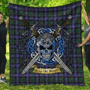 Quilt - MacRae Hunting Modern Tartan Premium Quilt Celtic Scottish Warrior A7