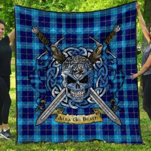Quilt - MacSporran Ancient Tartan Premium Quilt Celtic Scottish Warrior A7