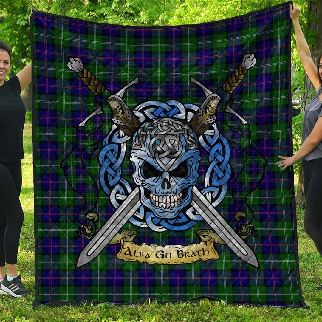 Quilt - MacThomas Modern Tartan Premium Quilt Celtic Scottish Warrior A7 Quilt - MacThomas Modern Tartan Premium Quilt Celtic Scottish Warrior A7