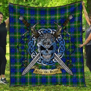 Quilt - Maitland Tartan Premium Quilt Celtic Scottish Warrior A7