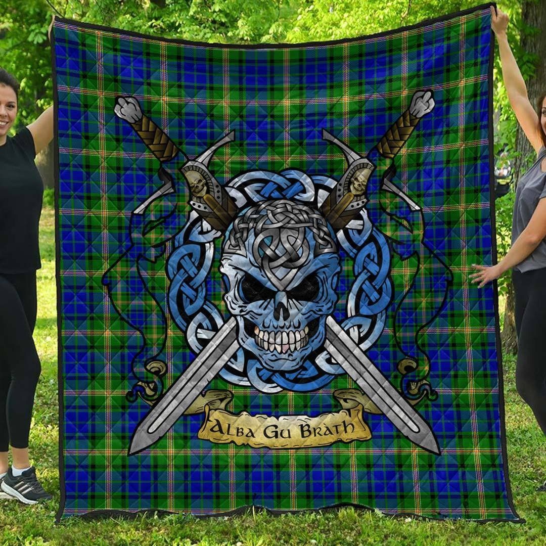 Quilt - Maitland Tartan Premium Quilt Celtic Scottish Warrior A7 Quilt - Maitland Tartan Premium Quilt Celtic Scottish Warrior A7