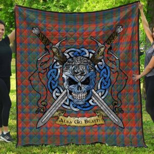 Quilt - Matheson Ancient Tartan Premium Quilt Celtic Scottish Warrior A7