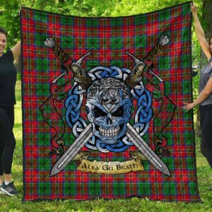 Quilt - McCulloch Tartan Premium Quilt Celtic Scottish Warrior A7