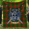 Quilt - Menzies Green Modern Tartan Premium Quilt Celtic Scottish Warrior A7