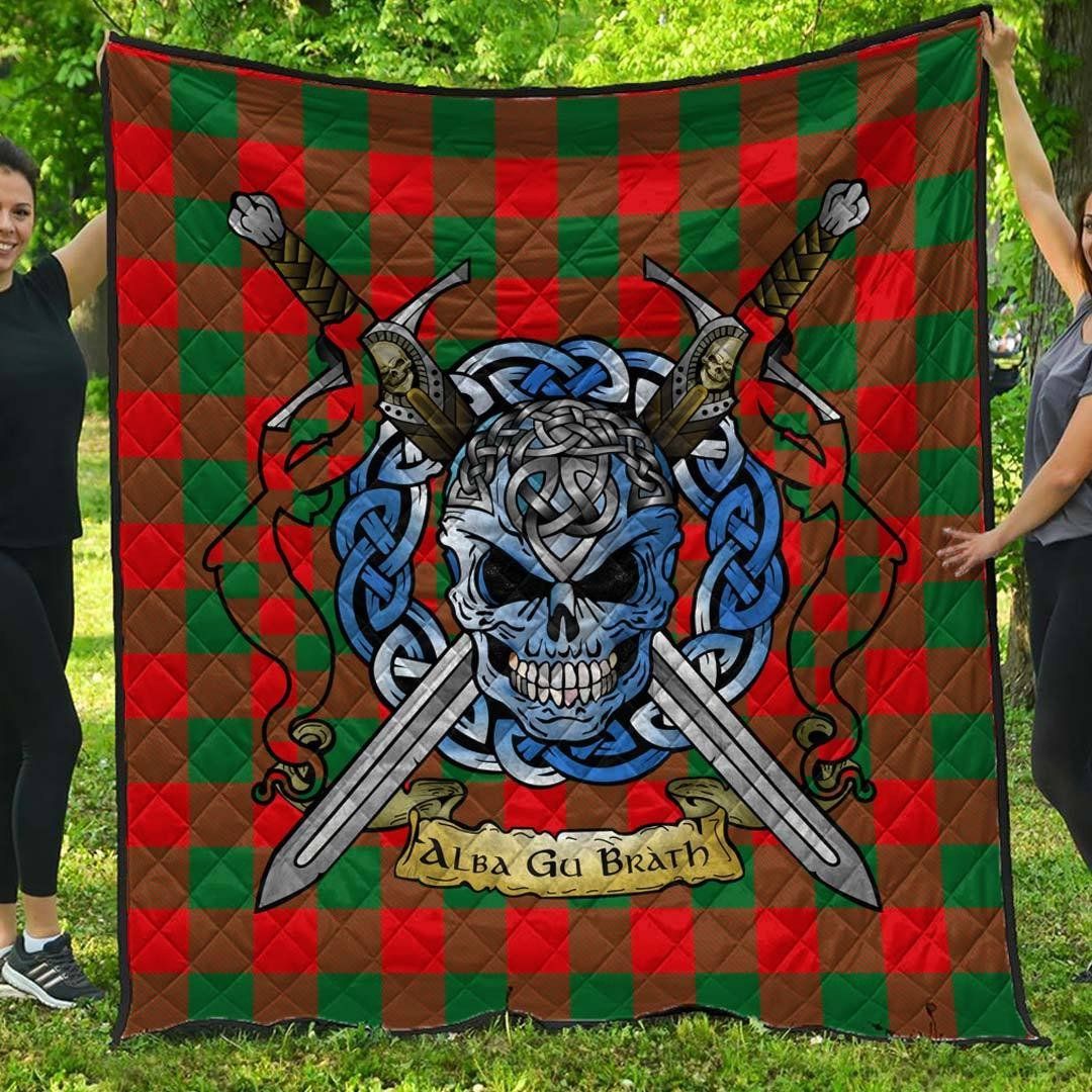 Quilt - Moncrieffe Tartan Premium Quilt Celtic Scottish Warrior A7 Quilt - Moncrieffe Tartan Premium Quilt Celtic Scottish Warrior A7